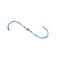 NVR Set of 2 Blue Artificial Beads Evil Eye Bhaiya Bhabhi Rakhi with Roli Chawal Chandan & Mishri - Swadesiicart