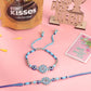 NVR Set of 2 Blue Evil Eye Floral Design Bhaiya Bhabhi Rakhi Combo | Swadesiicart