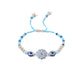 NVR Set of 2 Blue Evil Eye Floral Design Bhaiya Bhabhi Rakhi Combo | Swadesiicart