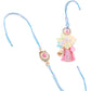 NVR Set of 2 Multicolor Artificial Stones & Beads Floral Design Bhaiya Bhabhi Rakhi Combo | Swadesiicart