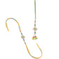 NVR Set of 2 Multicolor Artificial Stones & Beads Floral Bhaiya Bhabhi Rakhi Combo | Swadesiicart