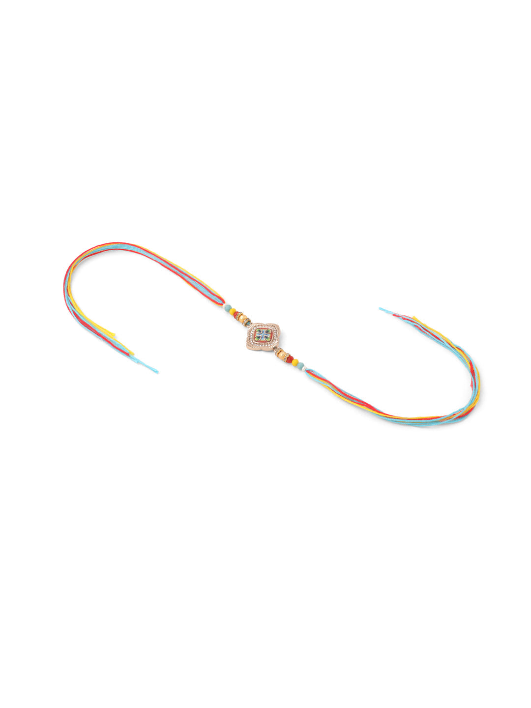 NVR Men Set of 2 Multicolor Artificial Stones Thread Rakhi, Combo for Rakshabandhan | Swadesiicart