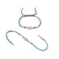 NVR Men Set of 2 Multicolor Artificial Stones Thread Rakhi with Roli Chawal Chandan & Mishri - Swadesiicart