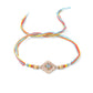 NVR Men Set of 2 Multicolor Artificial Stones Thread Rakhi with Roli Chawal Chandan & Mishri - Swadesiicart