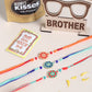 NVR Men Set of 3 Floral Design Multicolor Artificial Beads Thread Rakhi Combo | Swadesiicart
