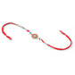 NVR Men Set of 3 Floral Design Multicolor Artificial Beads Thread Rakhi with Roli Chawal Chandan & Mishri - Swadesiicart