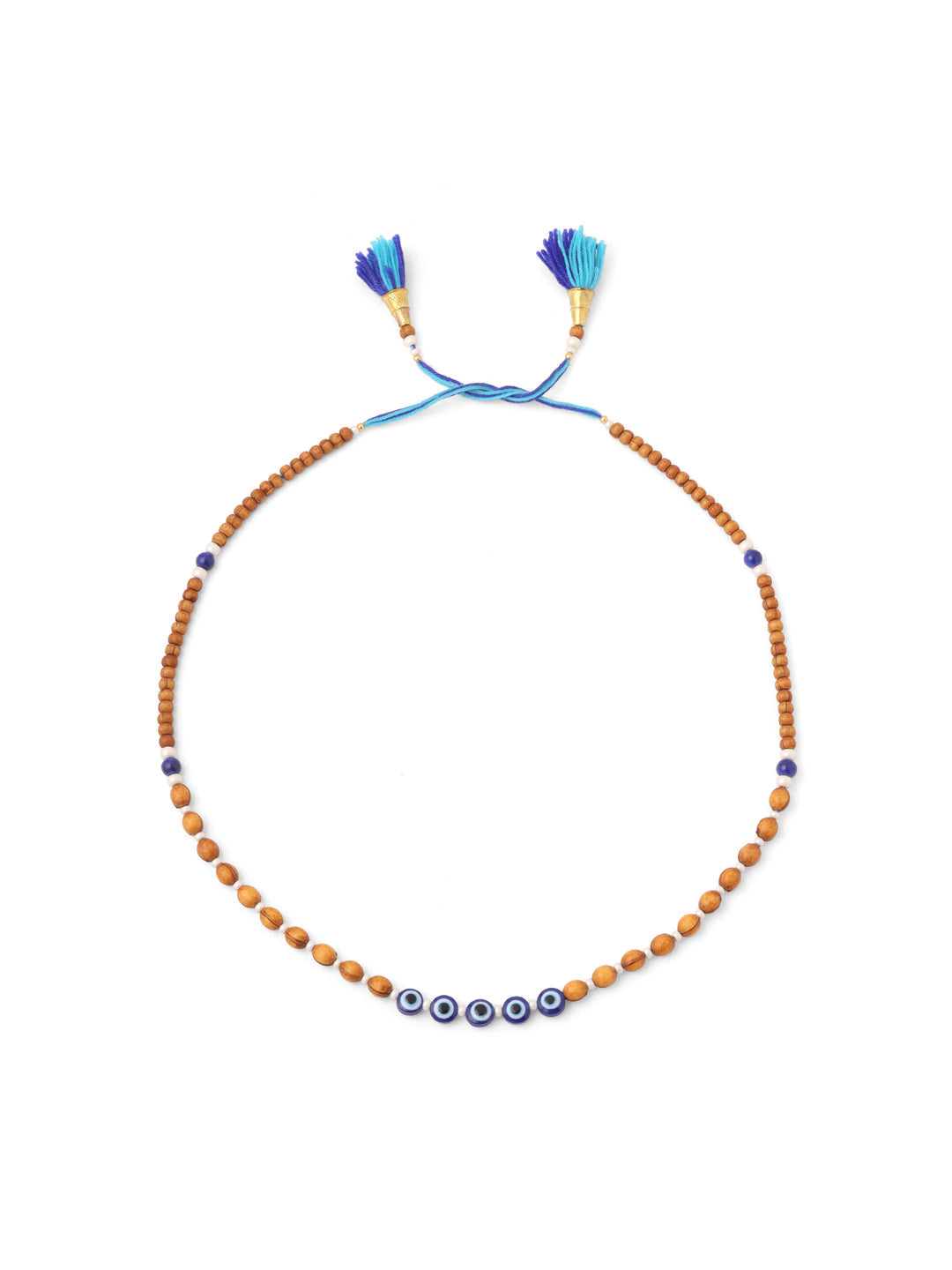 NVR Men's Evil Eye Multicolor Thread Rakhi, Combo for Rakshabandhan | Swadesiicart