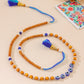 NVR Men Evil Eye Multicolor Thread Rakhi with Roli Chawal Chandan & Mishri - Swadesiicart