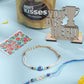 NVR Set of 2 Blue Evil Eye Artificial Stones & Beads Bhaiya Bhabhi Rakhi Combo | Swadesiicart