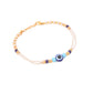 NVR Set of 2 Blue Evil Eye Artificial Stones & Beads Bhaiya Bhabhi Rakhi Combo | Swadesiicart