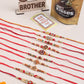 NVR Men Set of 10 Red Artificial Stones and Beads Rudraksh Thread Rakhi Combo | Swadesiicart