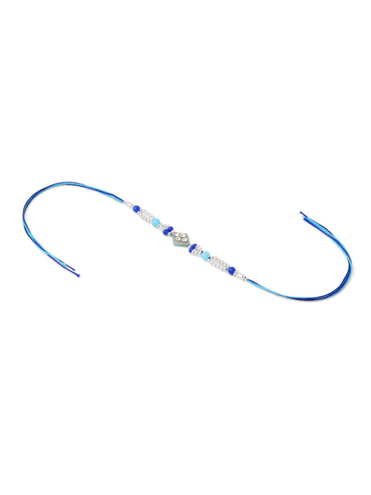 NVR Men Set of 3 Multicolor Artificial Stones and Beads Rakhi Combo | Swadesiicart
