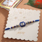 NVR Men Blue Artificial Stones Handmade Thread Rakhi with Roli Chawal Chandan & Mishri - Swadesiicart