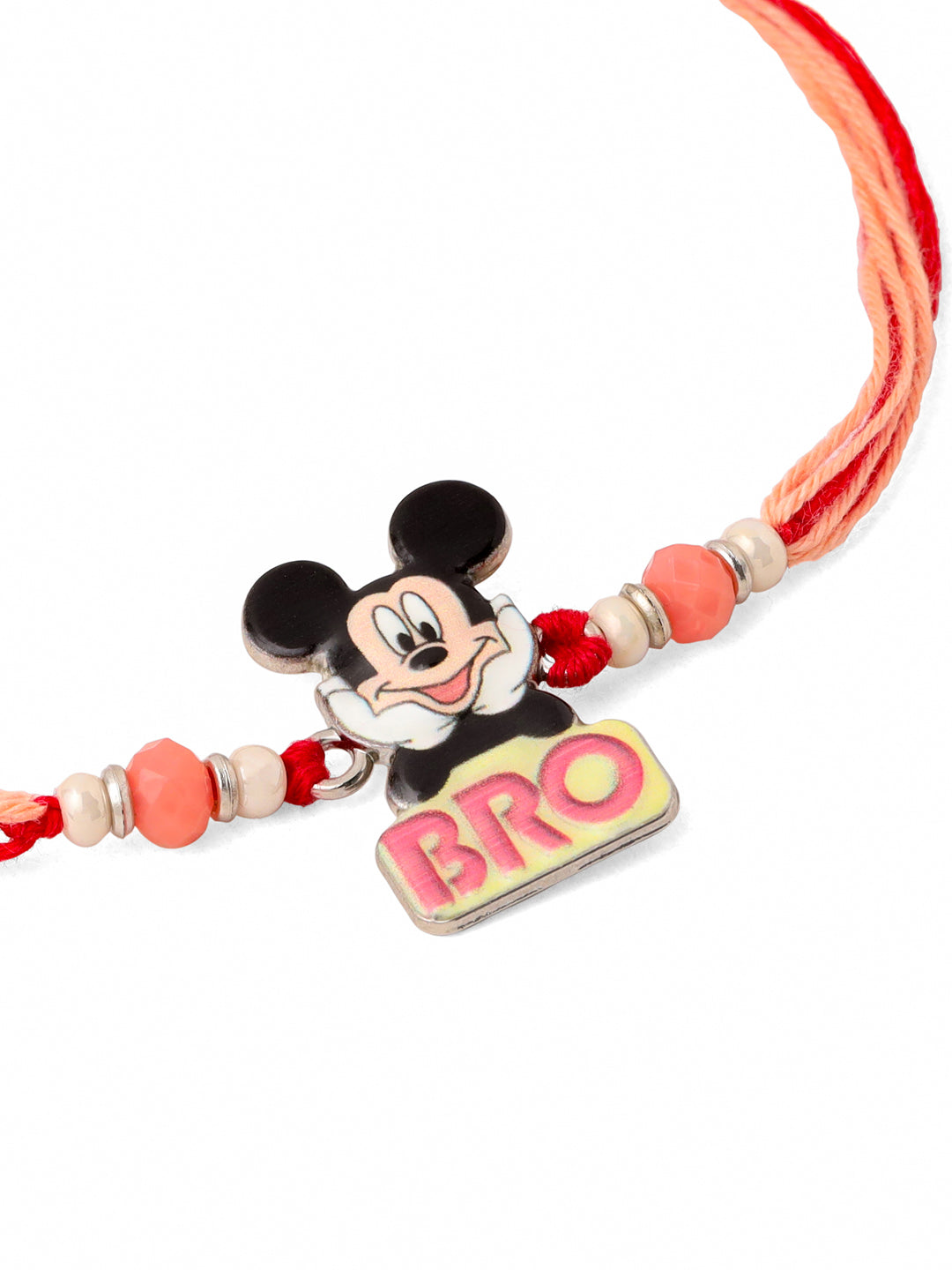 NVR Kids Micky Mouse Character Artificial Beads Thread Rakhi Combo | Swadesiicart