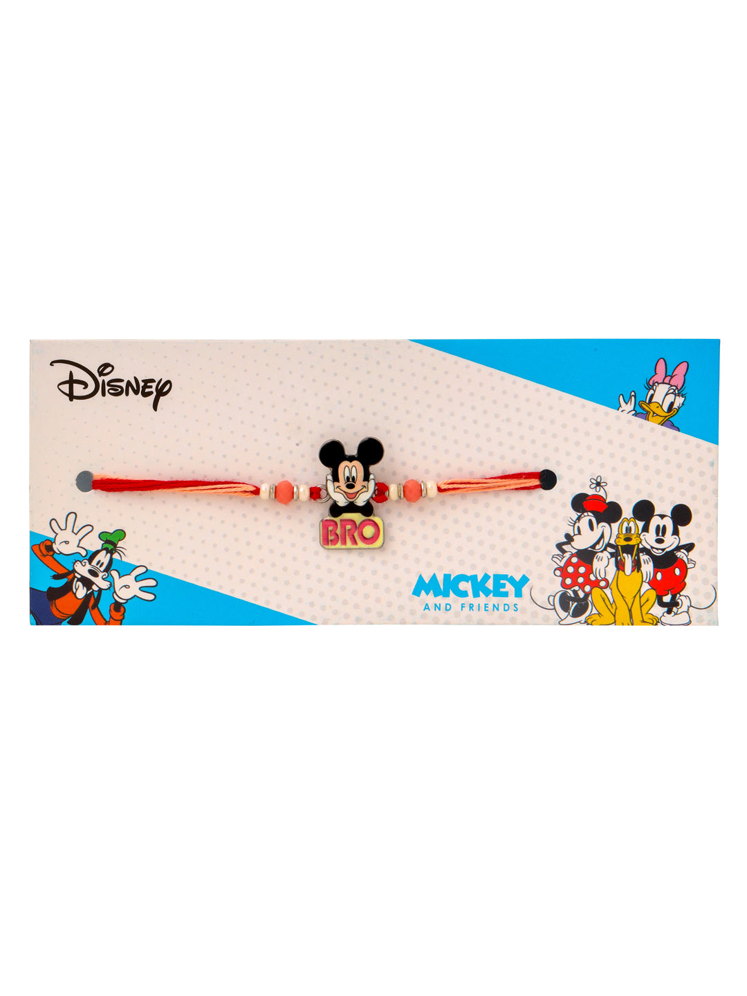 NVR Kids Micky Mouse Character Artificial Beads Thread Rakhi Combo | Swadesiicart