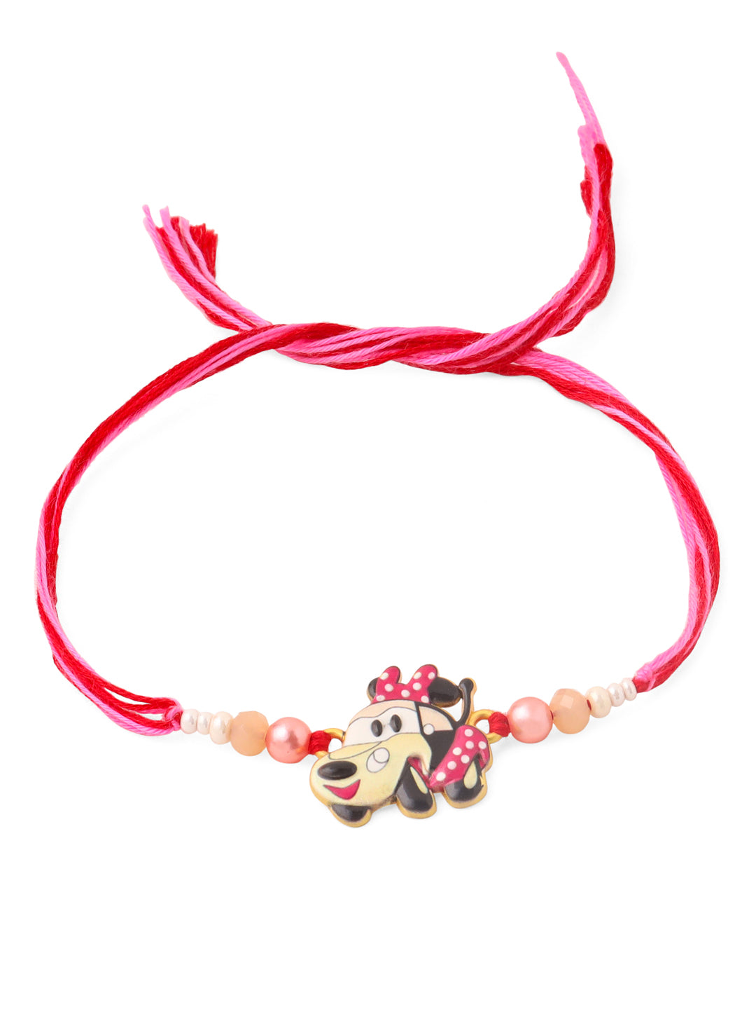 NVR Stylish Red Cartoon Character Kids Rakhi with Roli Chawal Chandan & Mishri - Swadesiicart