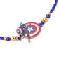 NVR Kids Superhero Blue Artificial Beads Thread Rakhi, Combo for Rakshabandhan | Swadesiicart