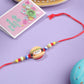 NVR Kids Cartoon Character Multicolor Artificial Beads Rakhi with Roli Chawal Chandan & Mishri | Swadesiicart