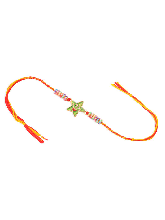 NVR Kids Star Shape Multicolor Thread Rakhi, Combo for Rakshabandhan | Swadesiicart