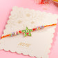 NVR Kids Star Shape Multicolor Thread Rakhi with Roli Chawal Chandan & Mishri | Swadesiicart