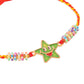 NVR Kids Star Shape Multicolor Thread Rakhi with Roli Chawal Chandan & Mishri | Swadesiicart
