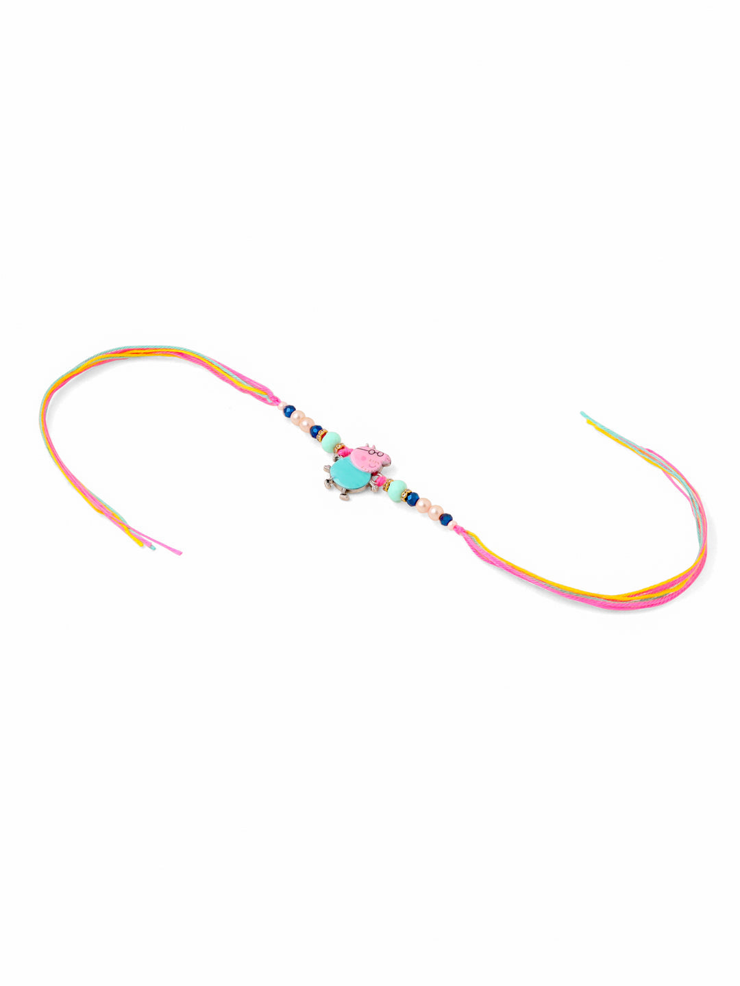 NVR Kids Cartoon Character Artificial Beads Rakhi with Roli Chawal Chandan & Mishri | Swadesiicart