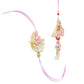 NVR Handcrafted Set of 2 Multicolor Pearls Bhaiya Bhabhi Rakhi Combo | Swadesiicart