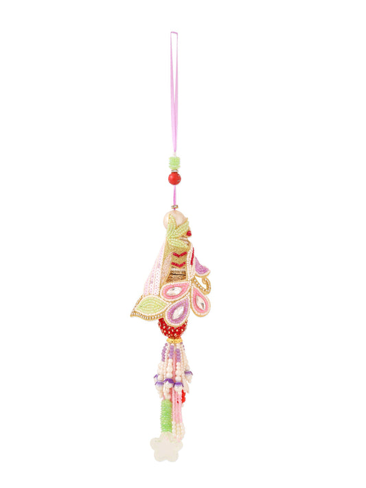 NVR Handcrafted Set of 2 Multicolor Pearls Bhaiya Bhabhi Rakhi Combo | Swadesiicart