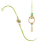 NVR Set of 2 Handcrafted Green Artificial Stones & Pearls Bhaiya Bhabhi Rakhi Combo | Swadesiicart