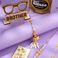 NVR Set of 2 Multicolor Artificial Stones & Pearls Bhaiya Bhabhi Rakhi Combo | Swadesiicart