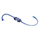 NVR Set of 2 Blue Evil Eye Artificial Stones & Pearls Bhaiya Bhabhi Rakhi with Roli Chawal Chandan & Mishri | Swadesiicart