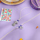 NVR Set of 2 Silver Toned Pearls & Beads Bhaiya Bhabhi Rakhi with Roli Chawal Chandan & Mishri | Swadesiicart