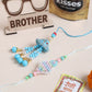 NVR Set of 2 Blue & Pink Artificial Stones & Beads Bhaiya Bhabhi Rakhi Combo | Swadesiicart