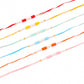 NVR Men Set of 6 Multicolor Pearls Thread Rakhi with Roli Chawal Chandan & Mishri | Swadesiicart