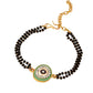 NVR Set of 2 Green Round Shape Artificial Stones Bhaiya Bhabhi Rakhi with Roli Chawal Chandan & Mishri - Swadesiicart
