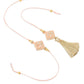NVR Set of 2 Handmade Peach Kundan Studded Bhaiya Bhabhi Rakhi Set, Combo for Rakshabandhan | Swadesiicart