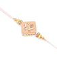 NVR Set of 2 Handmade Peach Kundan Studded Bhaiya Bhabhi Rakhi Set, Combo for Rakshabandhan | Swadesiicart