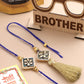 NVR Set of 2 Handmade Blue Kundan Studded Bhaiya Bhabhi Rakhi Set, Combo for Rakshabandhan | Swadesiicart