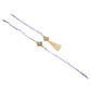 NVR Set of 2 Handmade Blue Kundan Studded Bhaiya Bhabhi Rakhi Set with Roli Chawal Chandan & Mishri - Swadesiicart