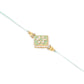 NVR Set of 2 Handmade Sea Green Kundan Studded Bhaiya Bhabhi Rakhi Combo | Swadesiicart