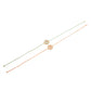 NVR Men Set of 2 Peach & Green Kundan Studded Round Floral Design Rakhi with Roli Chawal Chandan & Mishri - Swadesiicart