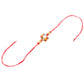 NVR Men Multicolor Beads & Pearls Floral Design Thread Rakhi Roli Chawal Chandan & Mishri - Swadesiicart