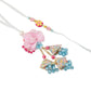 NVR Set of 2 Multicolor Artificial Beads Floral Design Bhaiya Bhabhi Rakhi Combo | Swadesiicart
