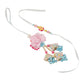 NVR Set of 2 Multicolor Artificial Beads Floral Design Bhaiya Bhabhi Rakhi Combo | Swadesiicart
