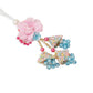 NVR Set of 2 Multicolor Artificial Beads Floral Design Bhaiya Bhabhi Rakhi with Roli Chawal Chandan & Mishri - Swadesiicart