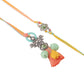 NVR Set of 2 Artificial Beads Traditional Bhaiya Bhabhi Pair Rakhi Set with Roli Chawal Chandan & Mishri | Swadesiicart