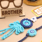 NVR Set of 2 Blue Evil Eye Floral Style Bhaiya Bhabhi Rakhi Set, Combo for Rakshabandhan | Swadesiicart