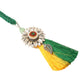 NVR Set of 2 Green Pearls Bhaiya Bhabhi Thread Rakhi, Combo for Rakshabandhan | Swadesiicart