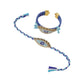 NVR Set of 2 Blue Evil Eye & Kundan Studded Handcrafted Bhaiya Bhabhi Rakhi Combo | Swadesiicart