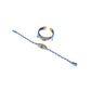 NVR Set of 2 Blue Evil Eye & Kundan Studded Handcrafted Bhaiya Bhabhi Rakhi with Roli Chawal Chandan & Mishri | Swadesiicart